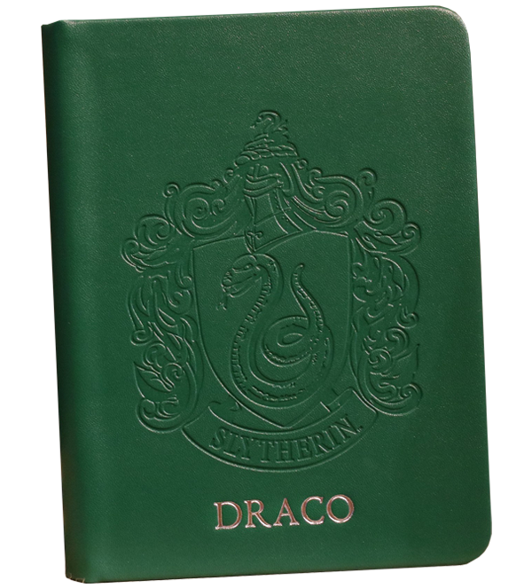 Personalized Slytherin Embossed Notebook