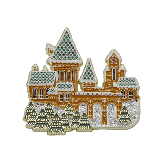 Hogwarts Gingerbread Christmas Enamel Pin