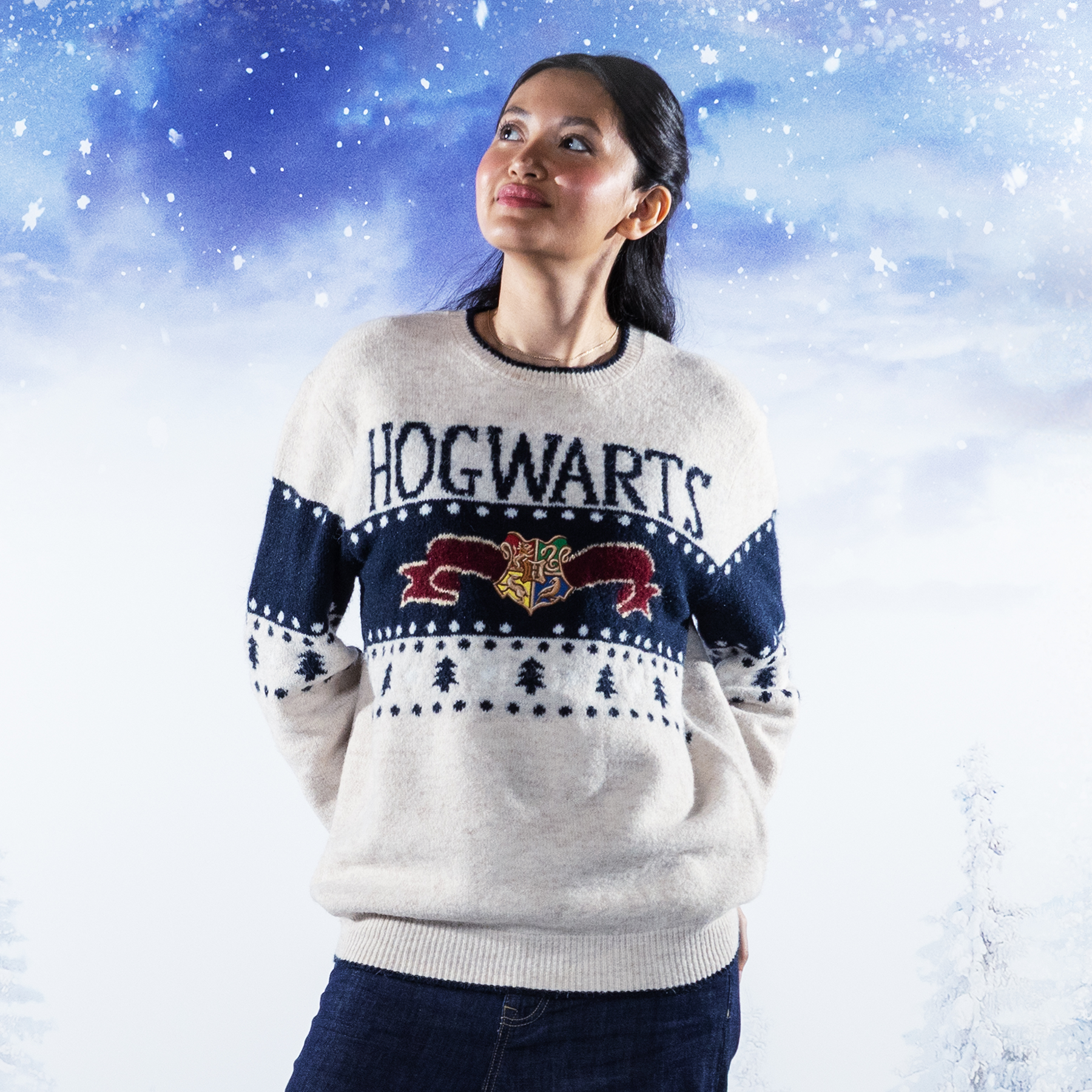 Hogwarts in the Snow Christmas Sweater | Harry Potter Shop US