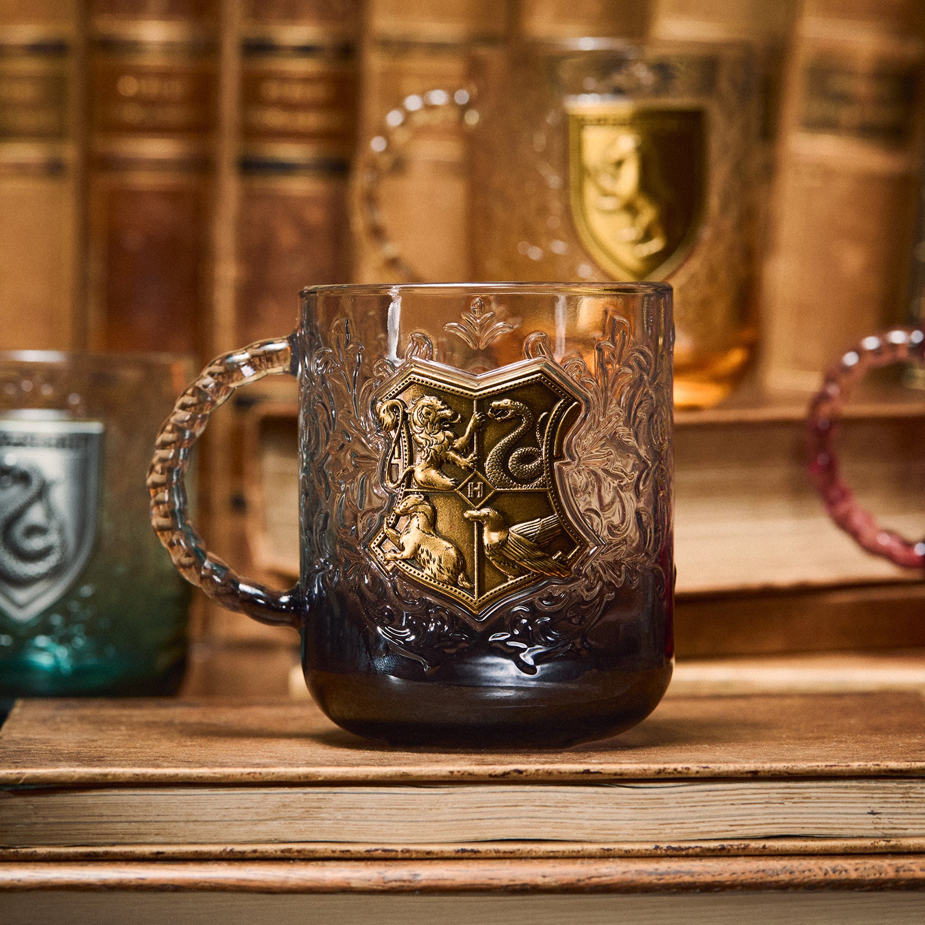 Hogwarts Crest Glass Mug | Harry Potter Shop US