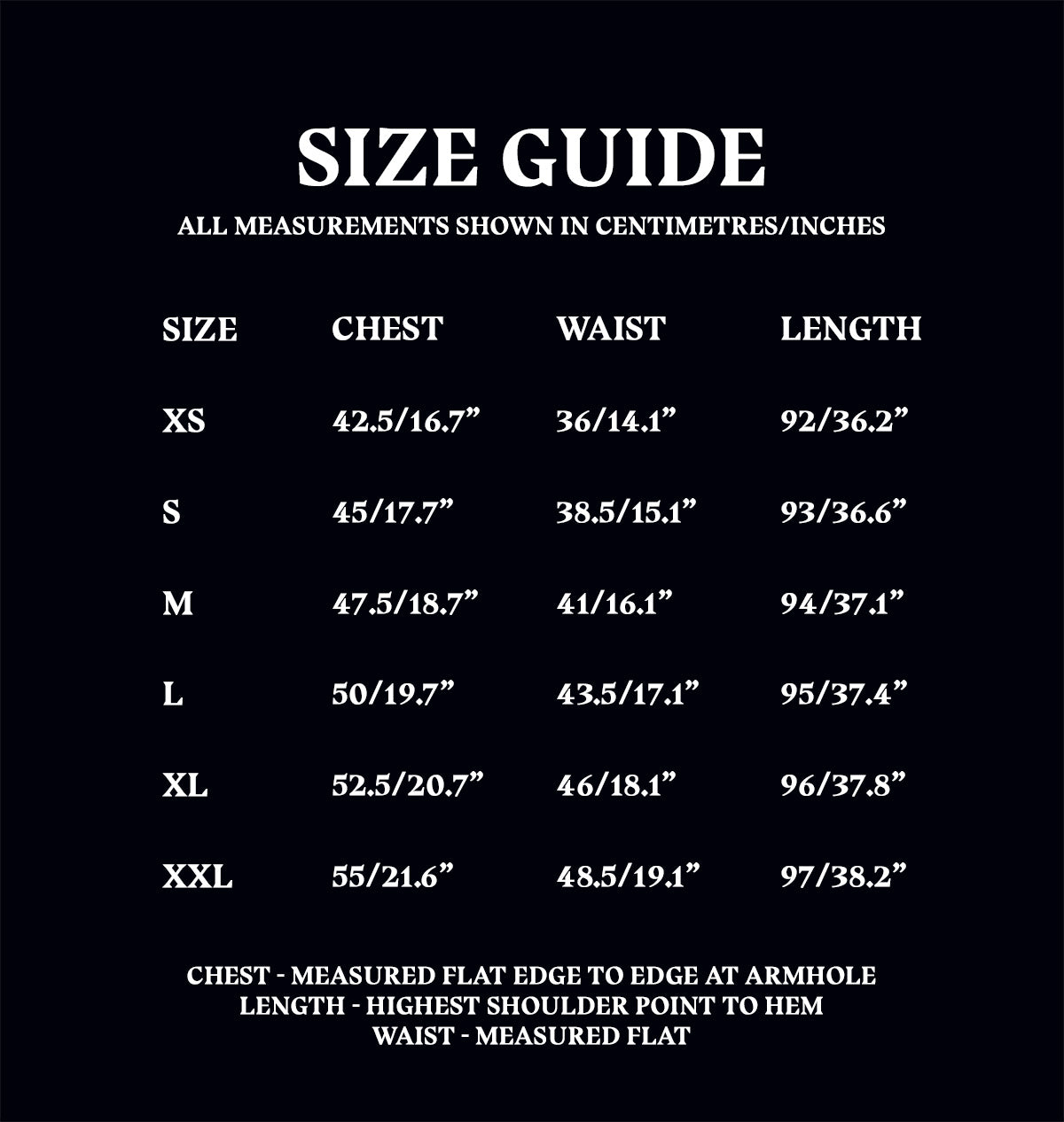 Beauxbatons Dress Size Guide