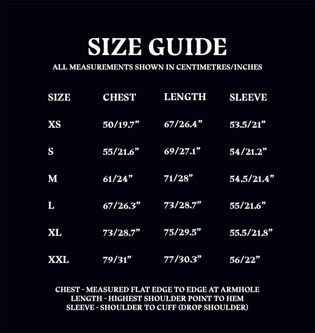 House Mascot Hoodie Size Guide