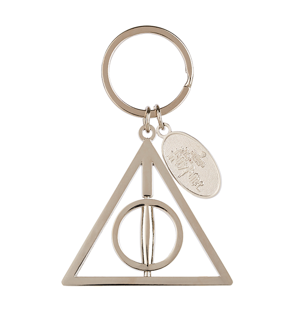 Deathly Hallows Spinning Key Chain Harry Potter Shop US