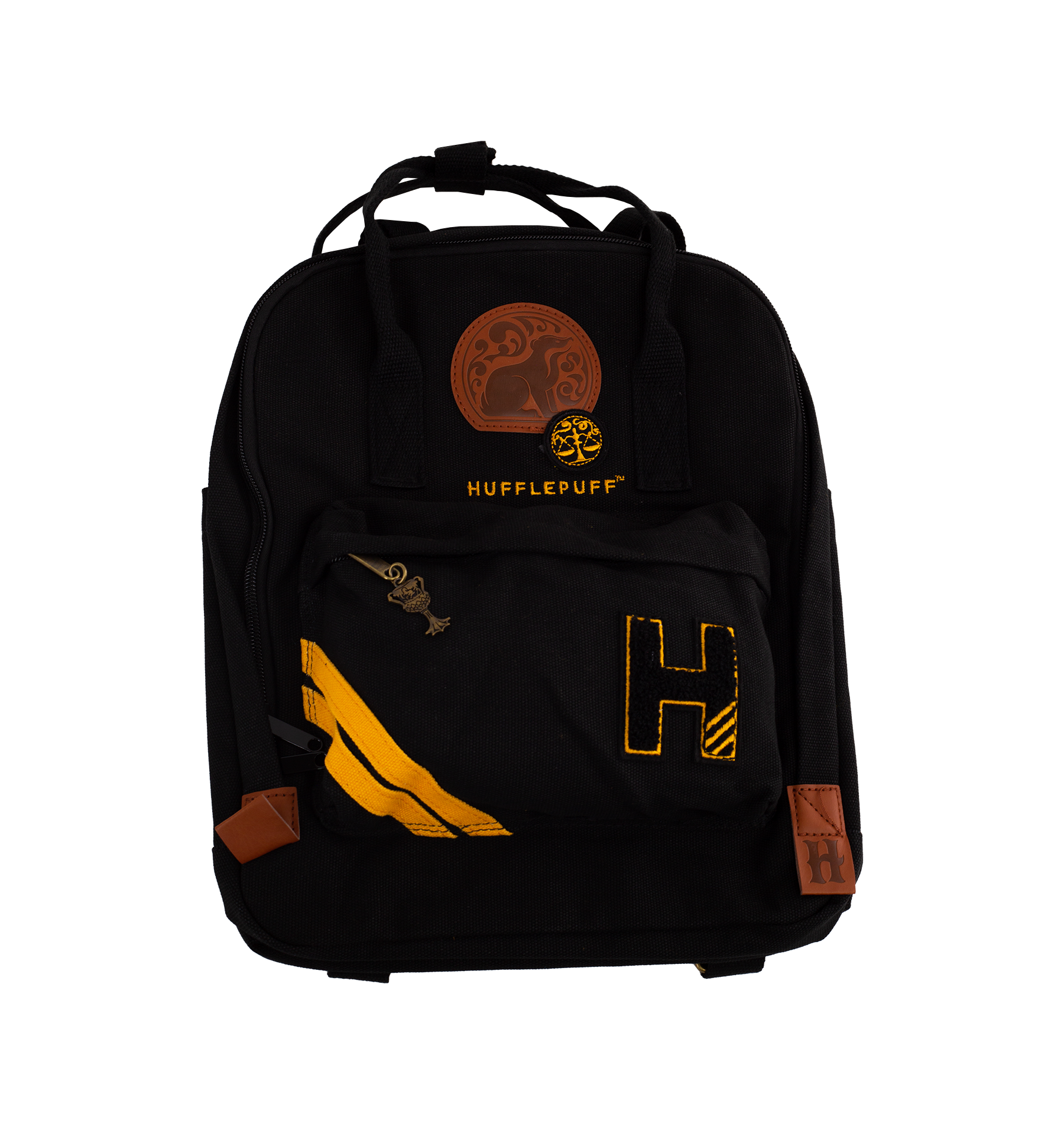 Harry Potter icon print on sale Hufflepuff backpack