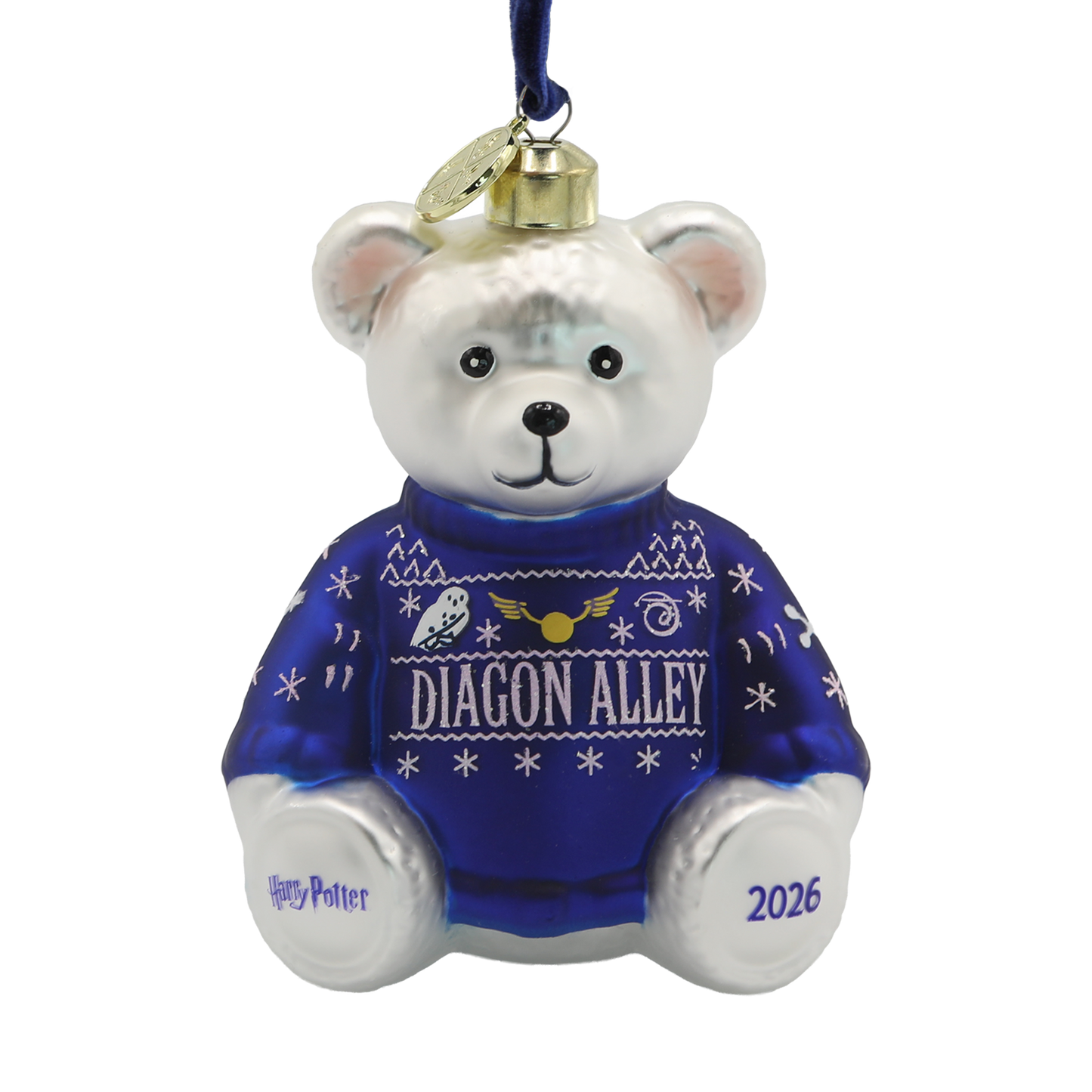 Diagon Alley Christmas Bear Ornament