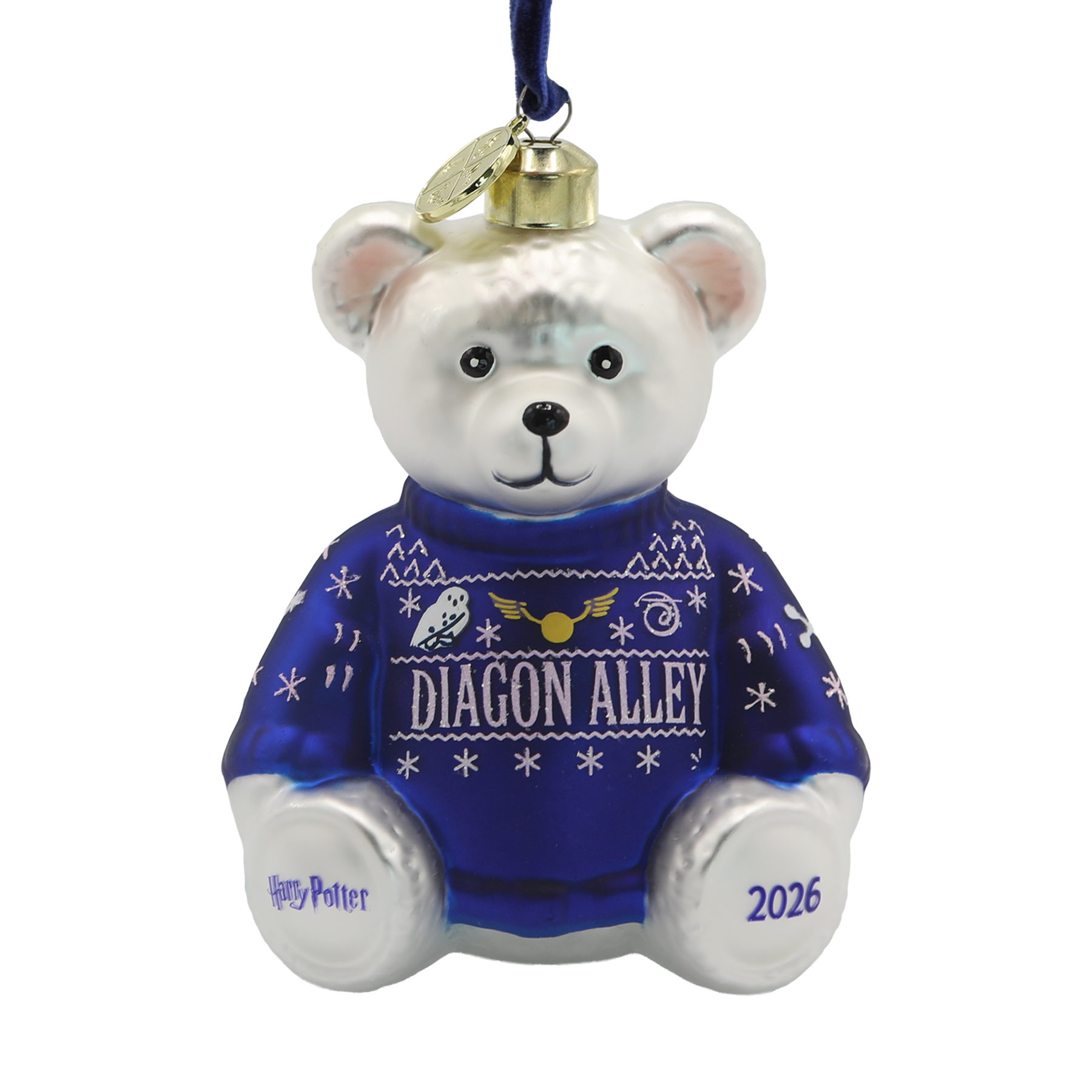 Diagon Alley Christmas Bear Ornament