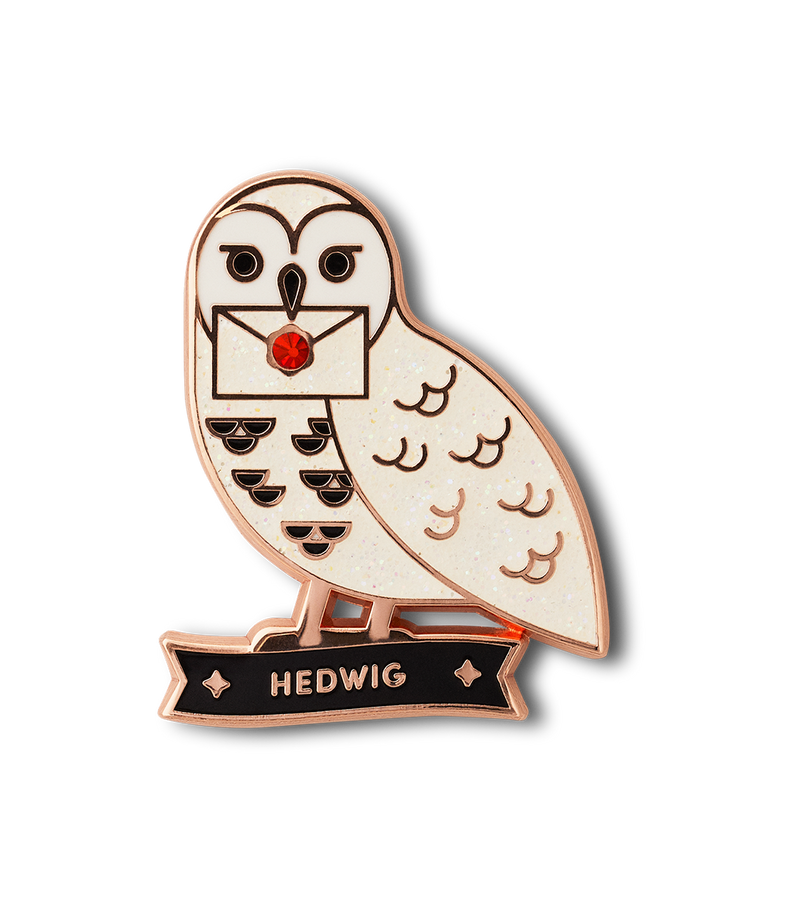 Glitter Hedwig Enamel Pin