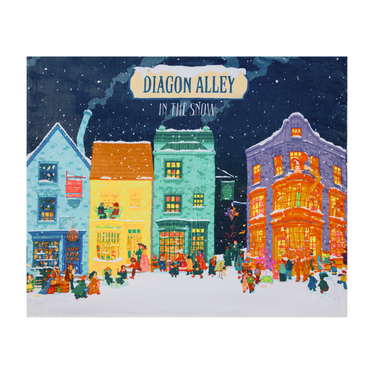 Diagon Alley Christmas Blanket