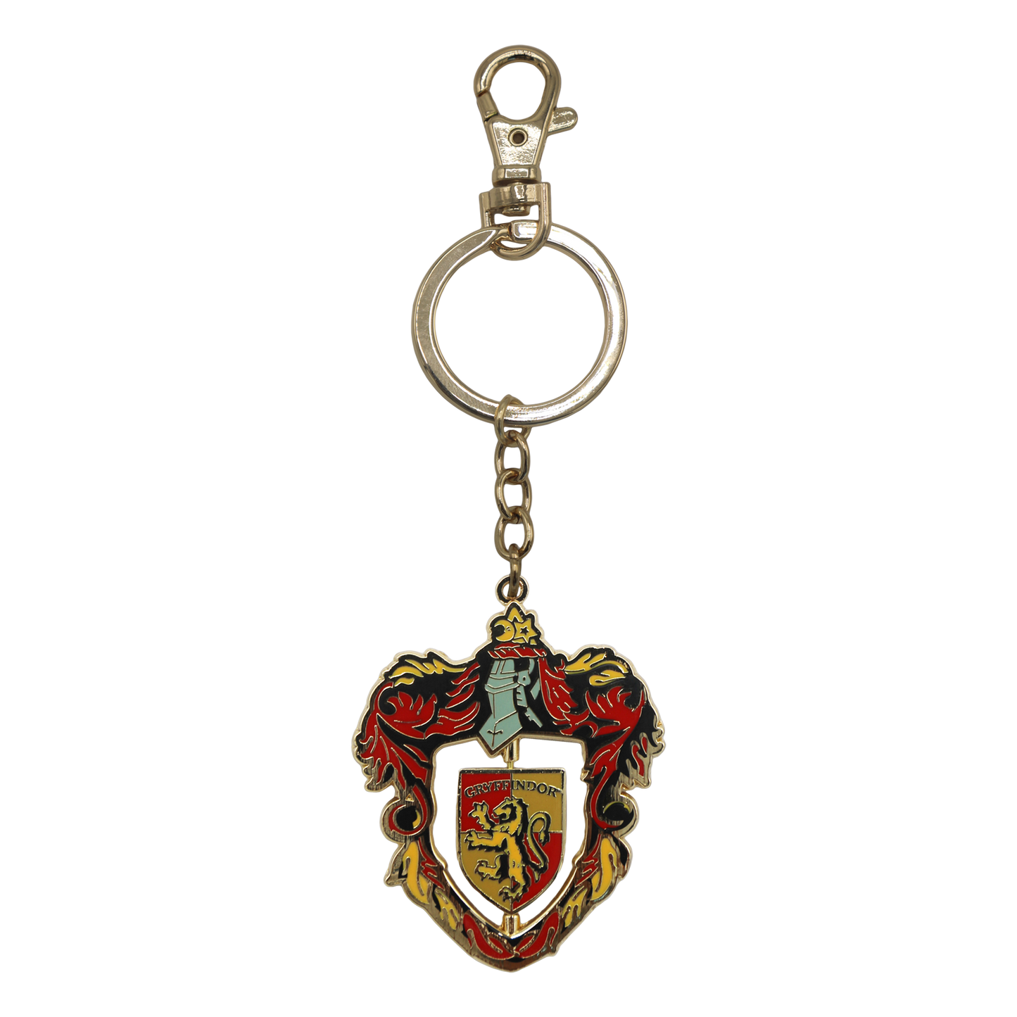 Keychain with a Gryffindor crest design on a white background