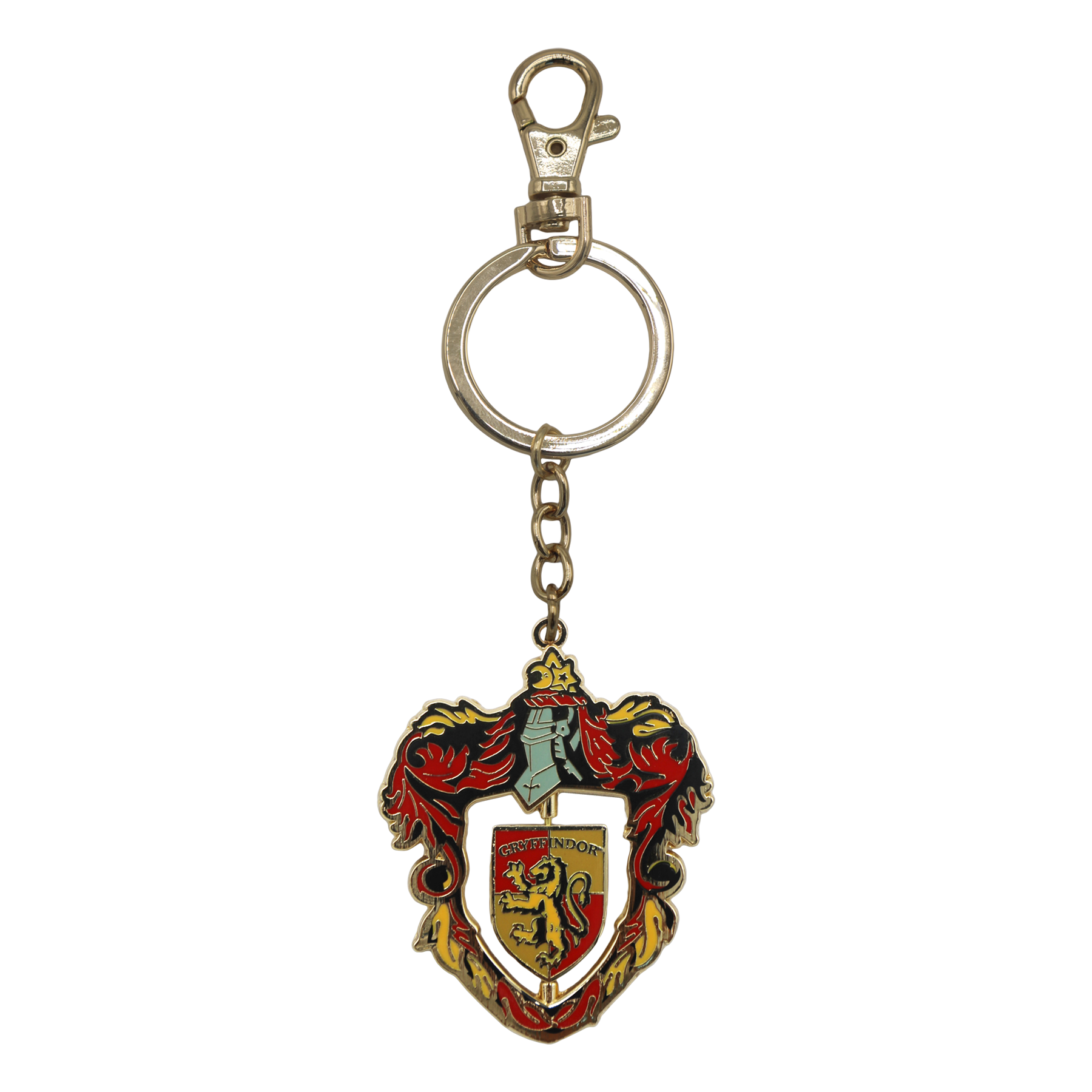 Keychain with a Gryffindor crest design on a white background