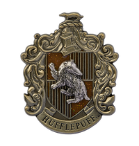 Hufflepuff Crest Glitter Pin