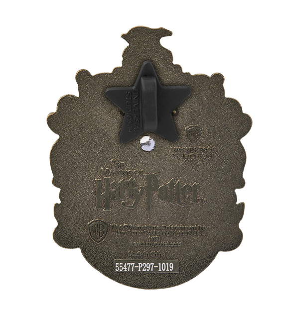 Hufflepuff Crest Glitter Pin