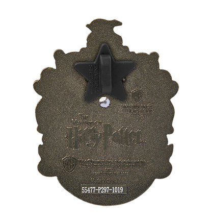 Hufflepuff Crest Glitter Pin