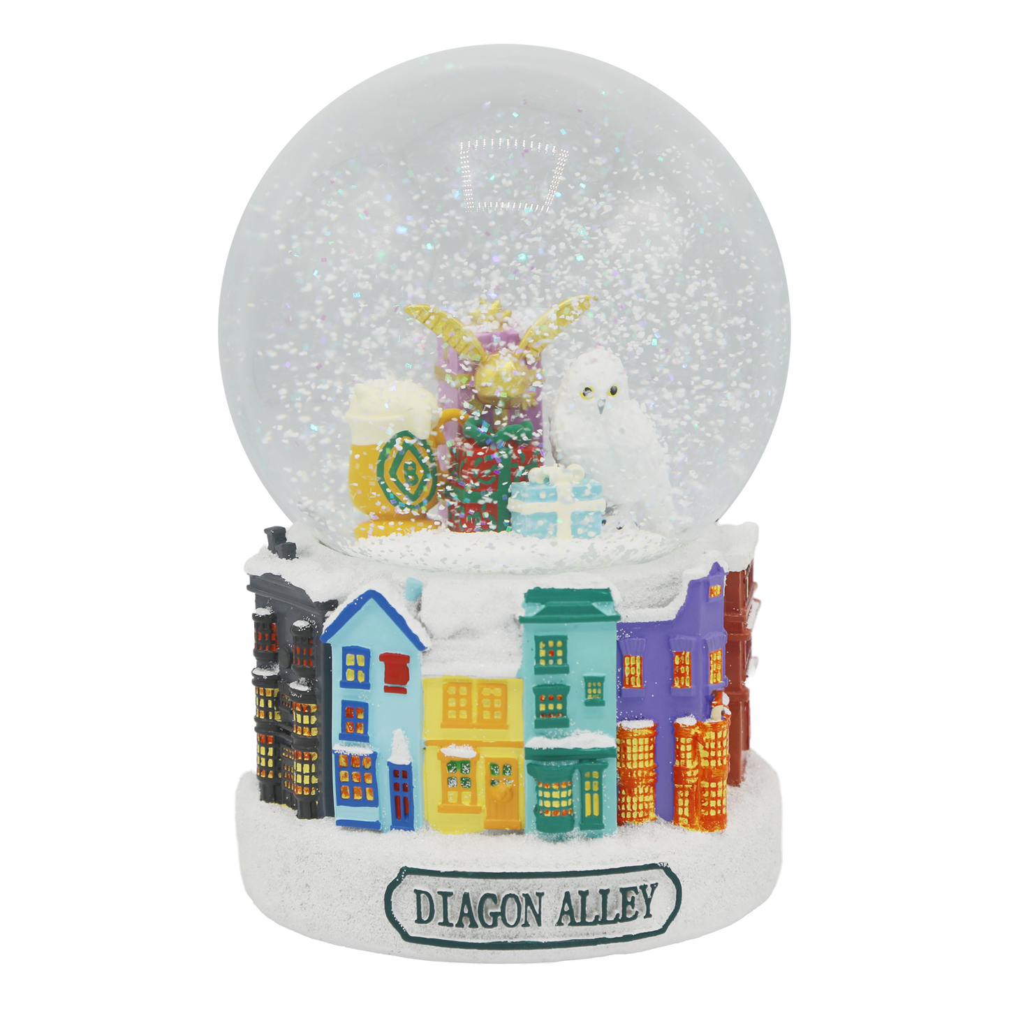 Diagon Alley Christmas Snow Globe
