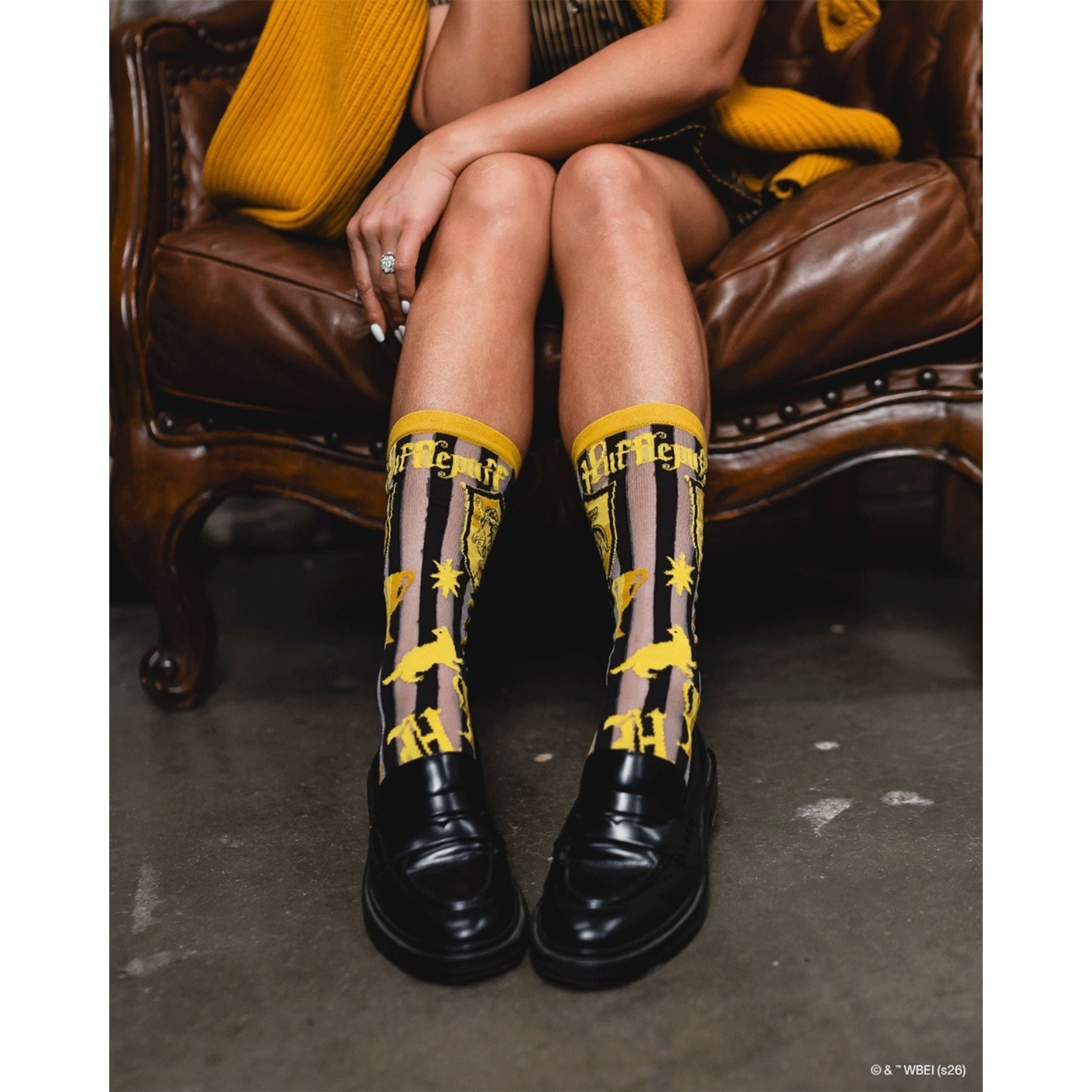 Sock Candy Harry Potter Hufflepuff Sheer Socks