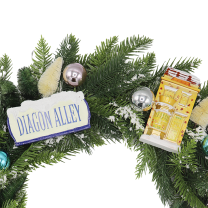 Diagon Alley Christmas Wreath