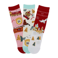 Hogwarts Christmas 3-Pack Socks