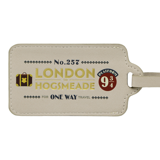 London to Hogwarts Luggage Tag