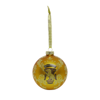 Hufflepuff Glitter Ornament