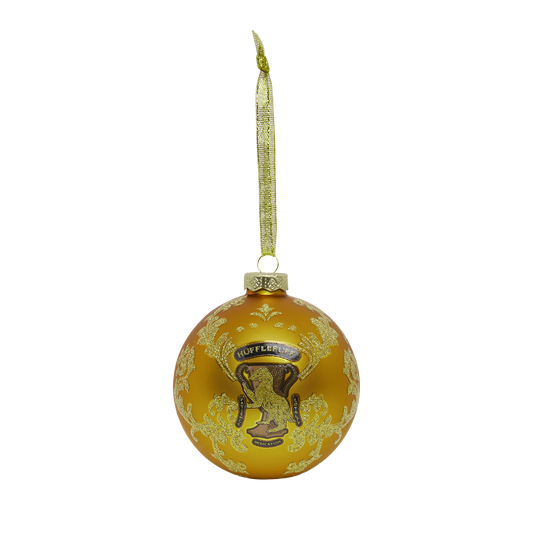Hufflepuff Glitter Ornament