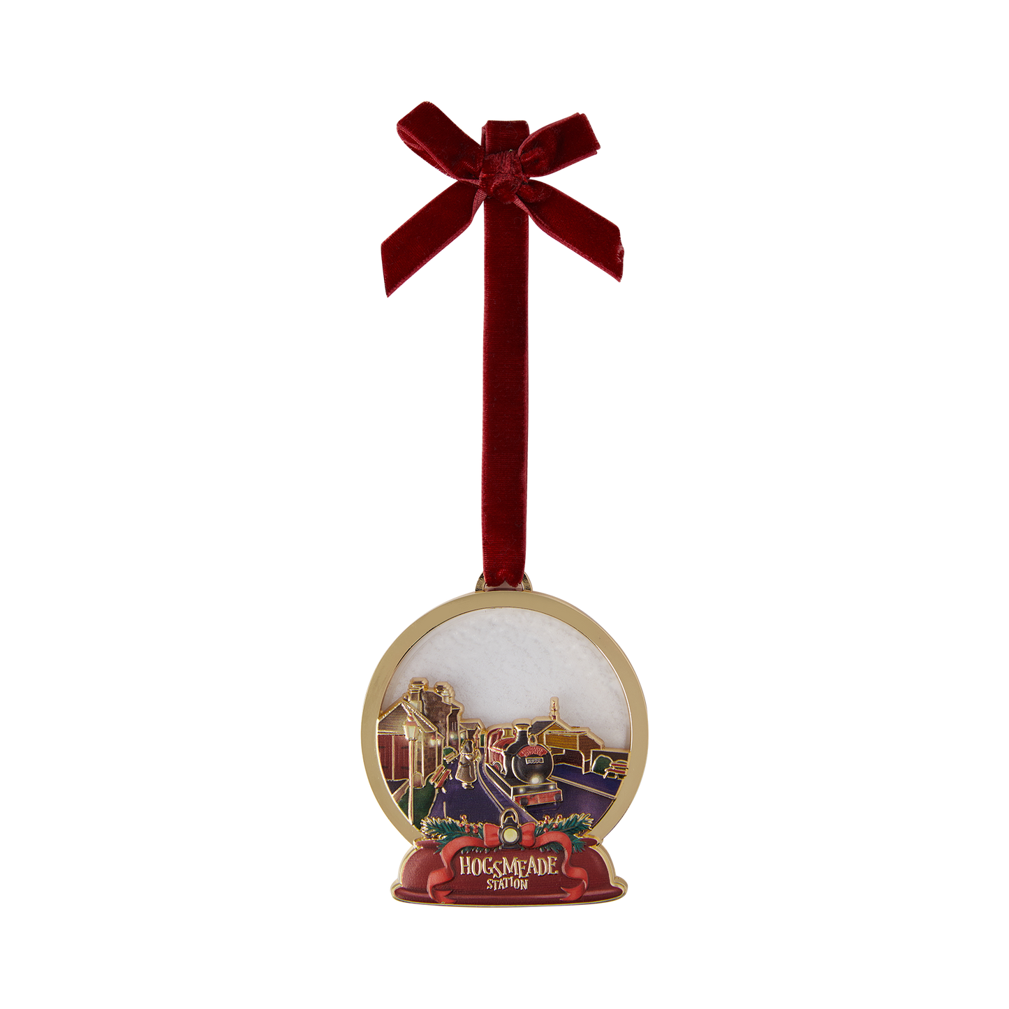 Hogwarts Express Metal Snow Globe Ornament