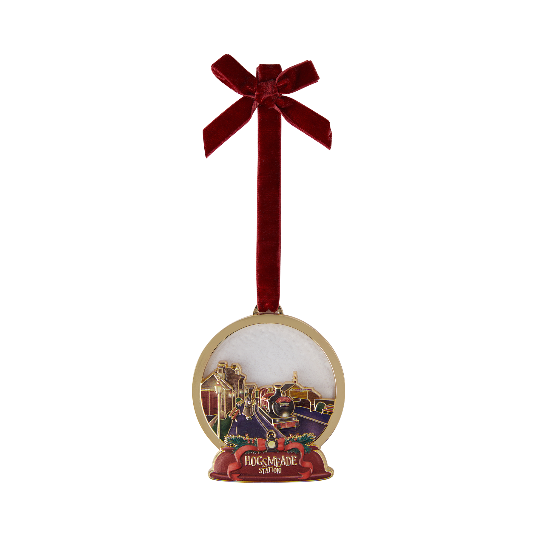 Hogwarts Express Metal Snow Globe Ornament