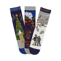 Hogwarts in the Snow 3 Pack Socks Set