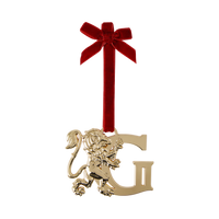 Gryffindor 'G' Metal Ornament