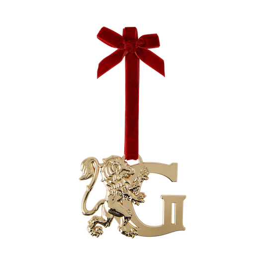 Gryffindor 'G' Metal Ornament