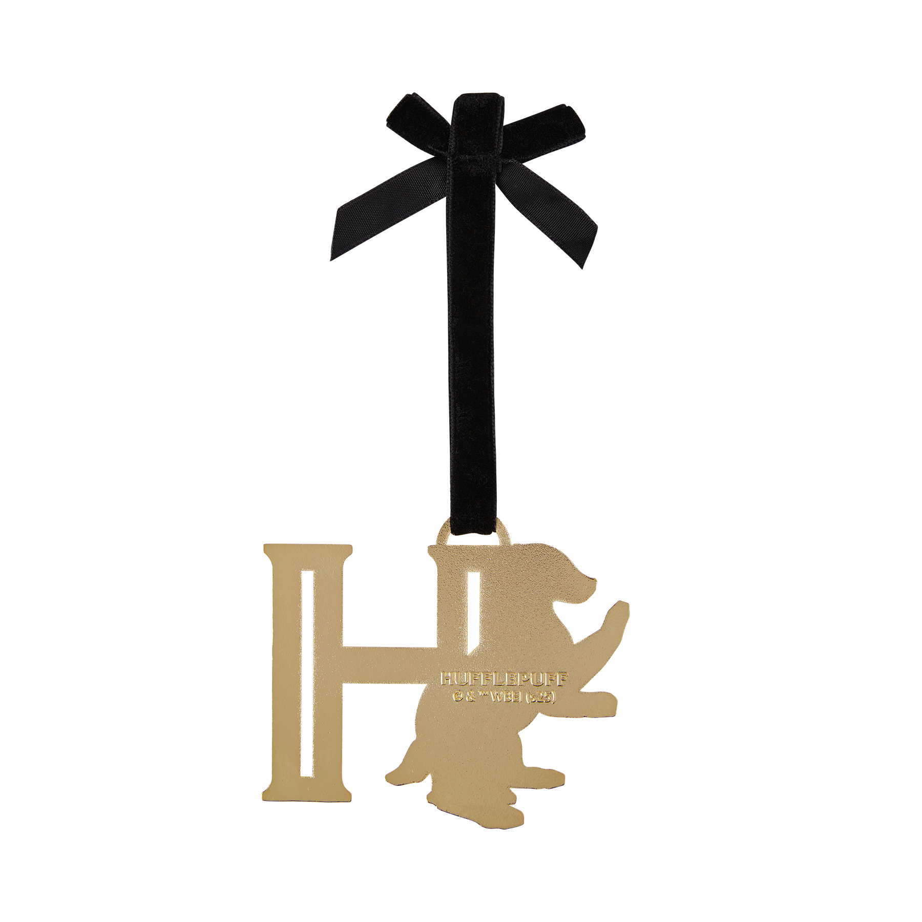 Hufflepuff 'H' Metal Ornament