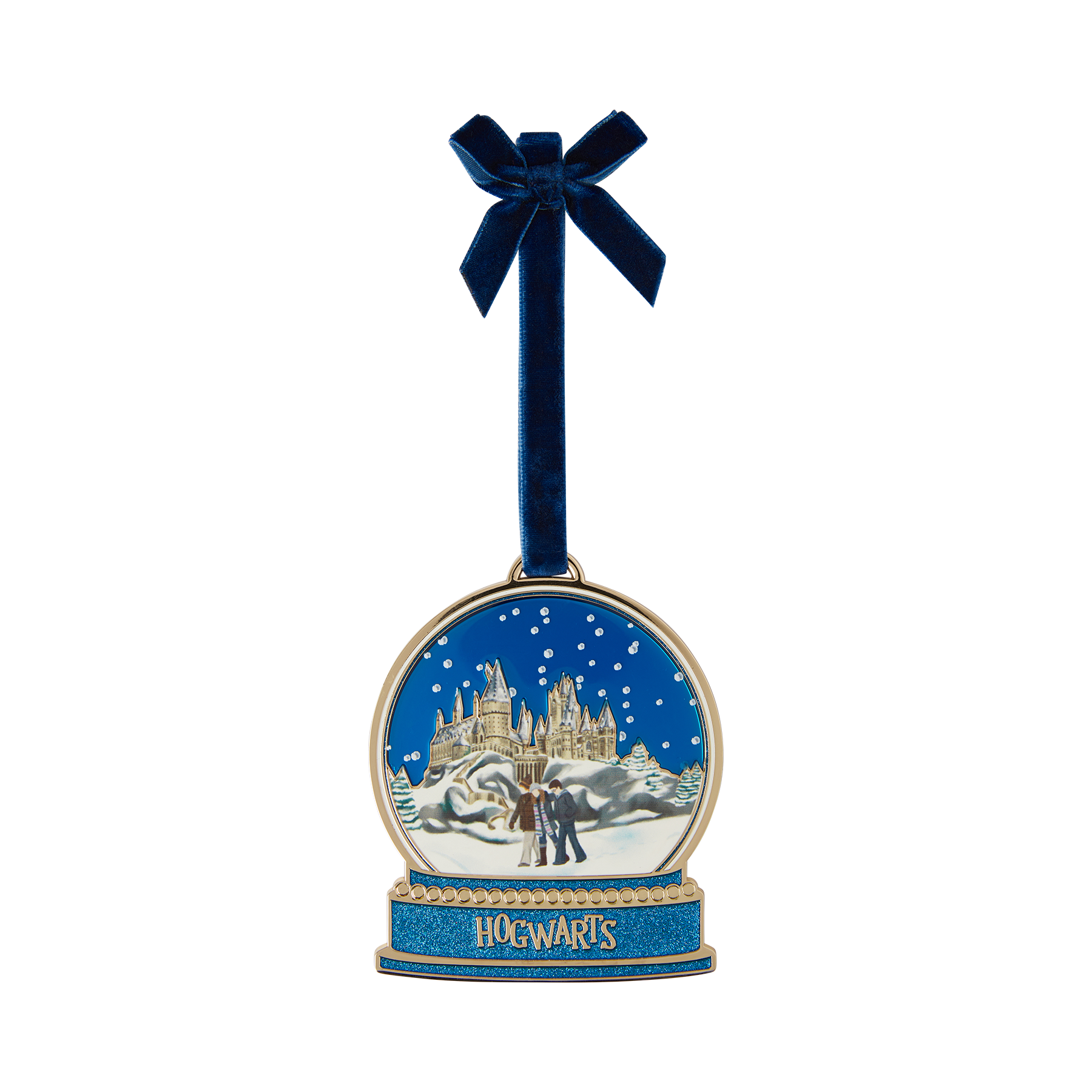 Hogwarts Trio Metal Snow Globe Ornament