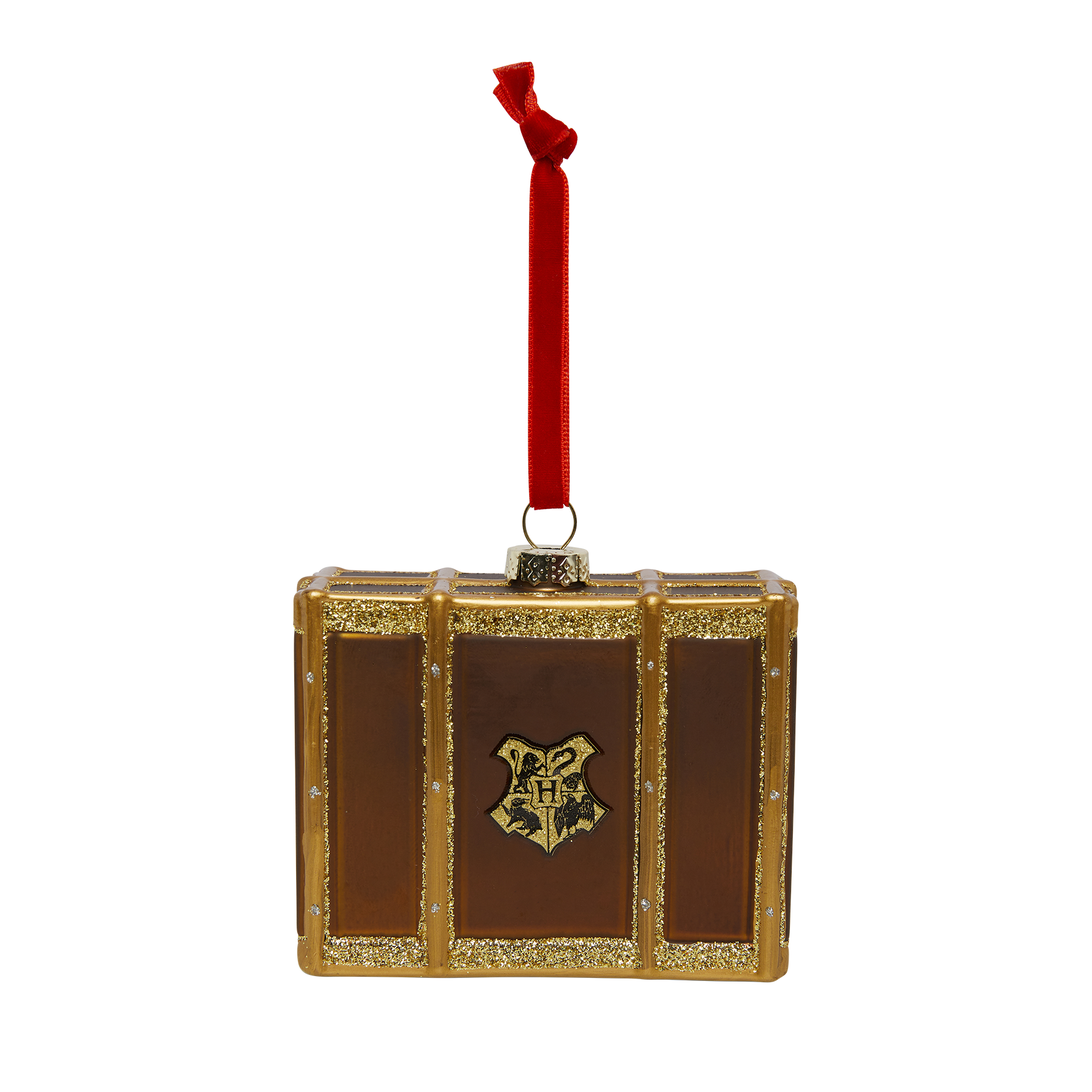 Hogwarts Trunk Glass Ornament
