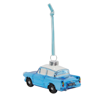 Ford Anglia Glass Ornament