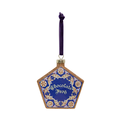 Chocolate Frog Glass Ornament