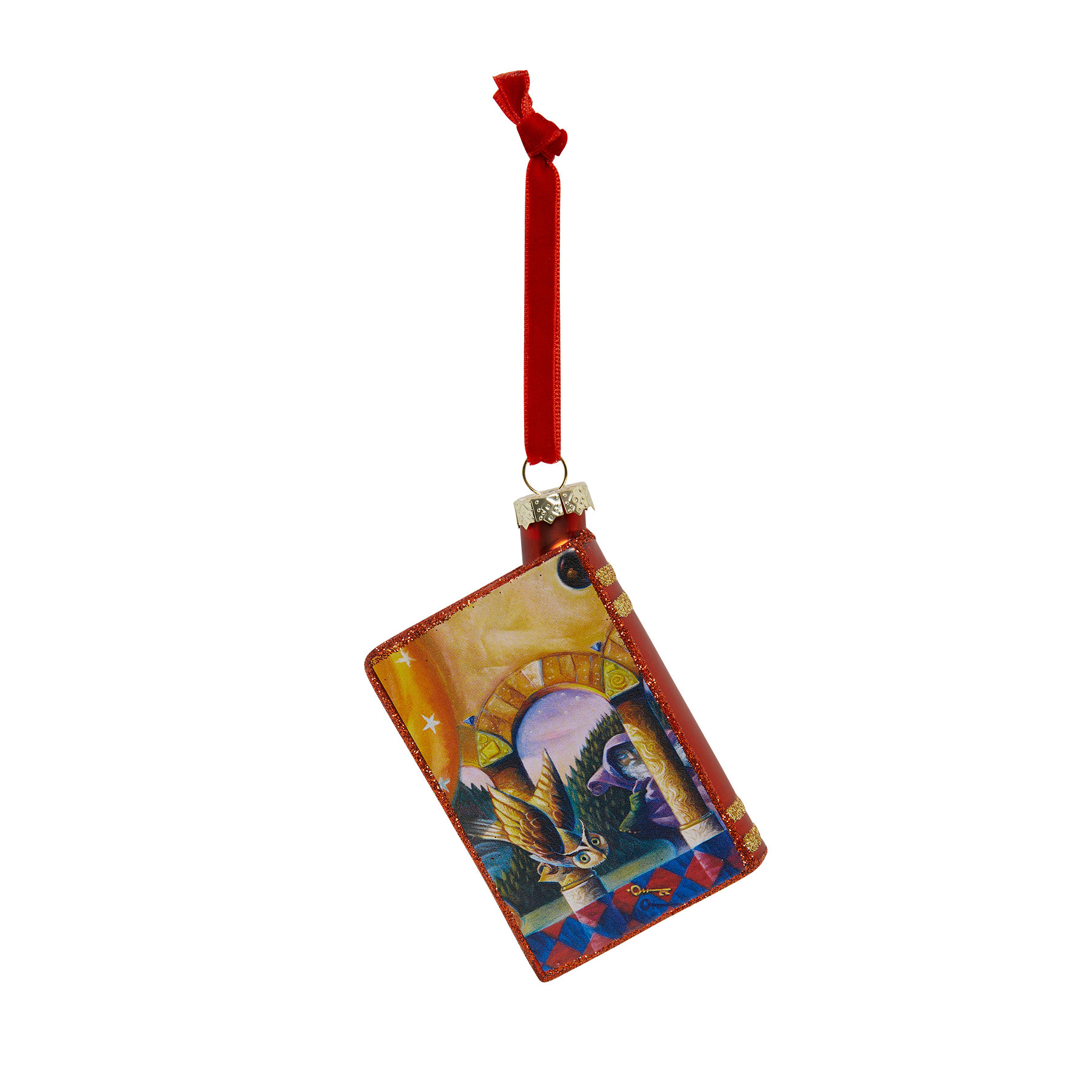 Harry Potter Book Cover Glass Ornament