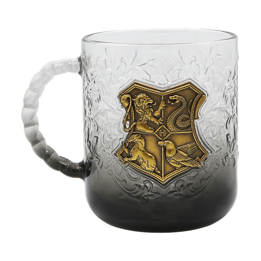 Hogwarts Crest Glass Mug