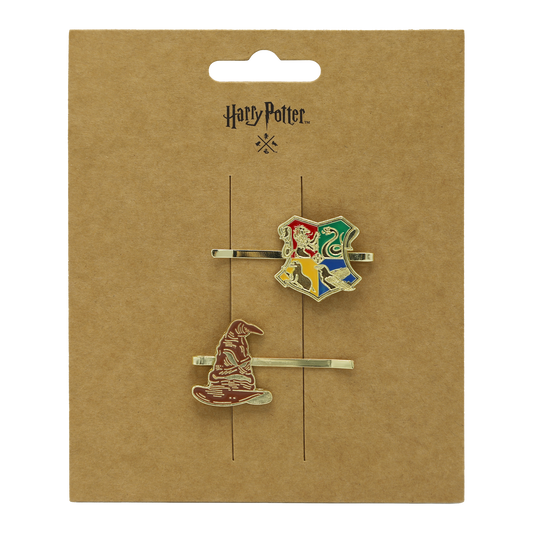 Hogwarts Crest Hair Clips 2-pack