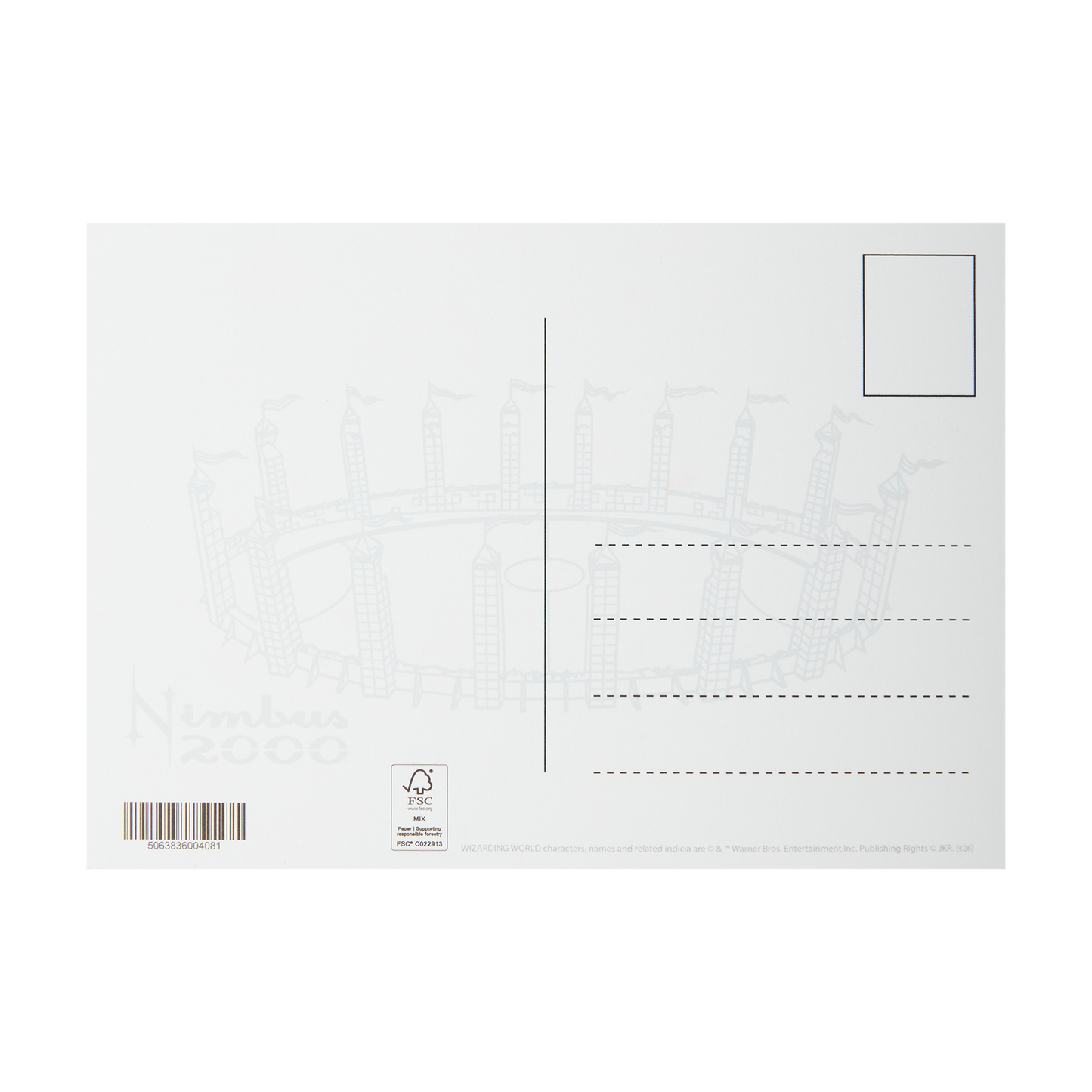 Nimbus 2000 Foiled Postcard