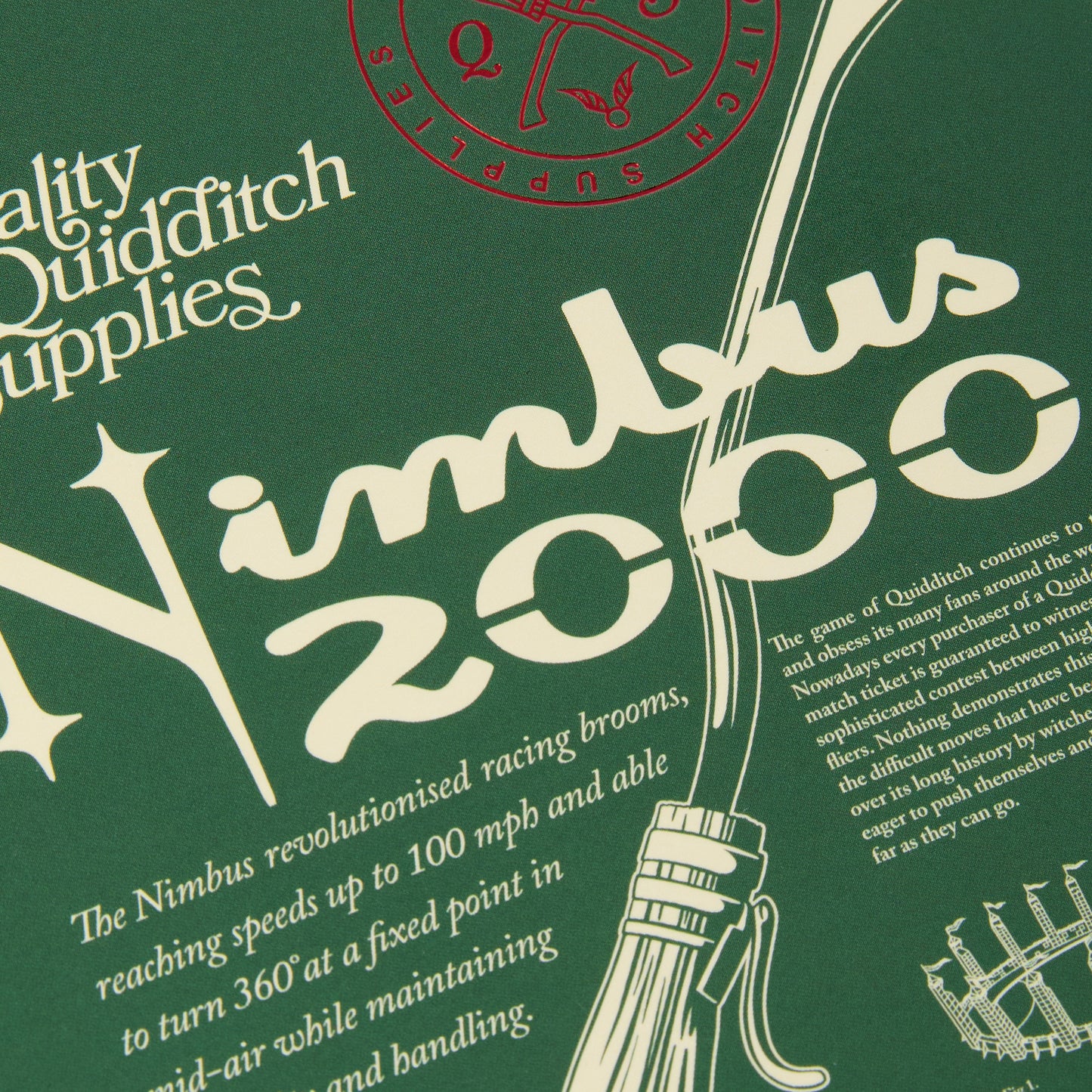 Nimbus 2000 Foiled Postcard