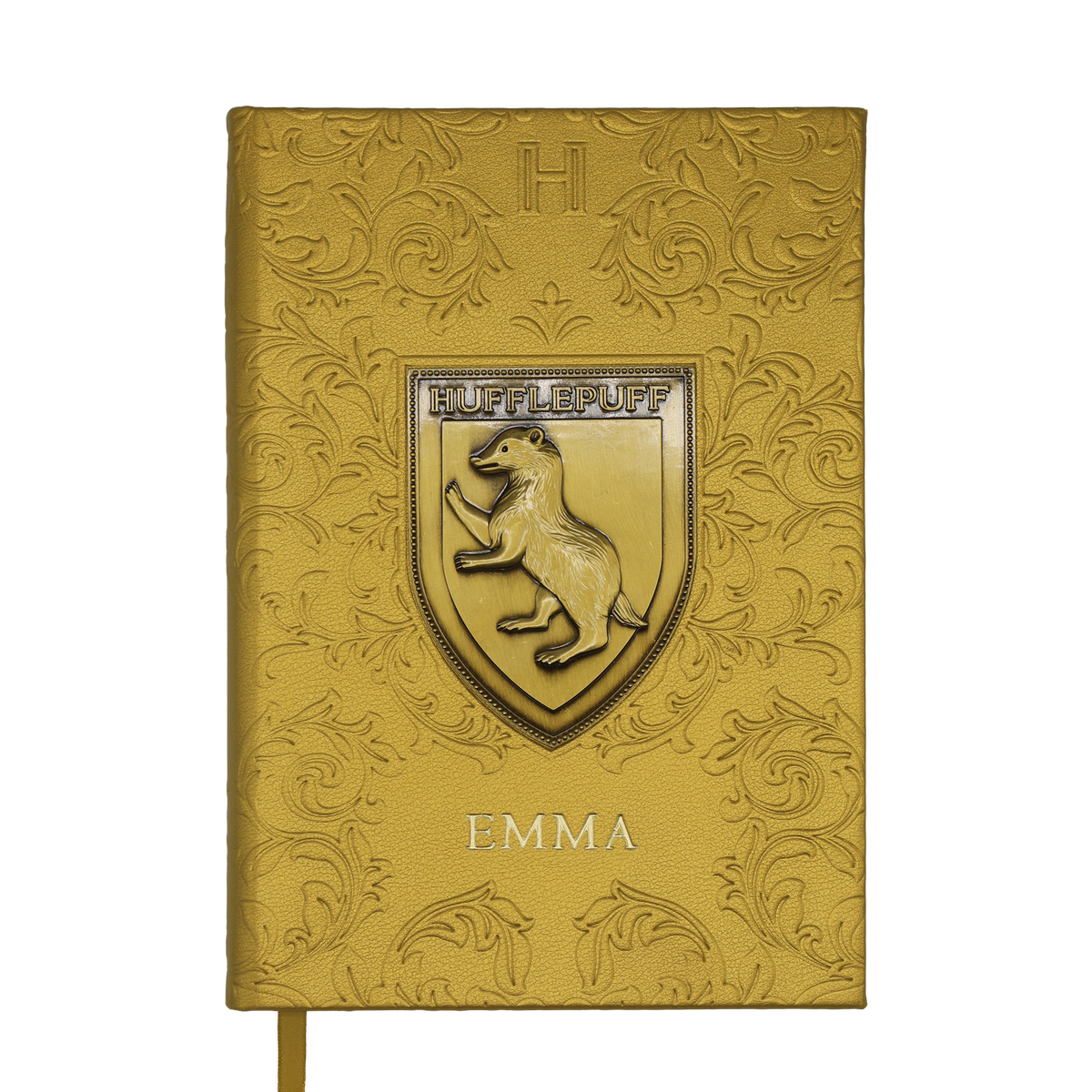 Personalized Hufflepuff Crest Notebook