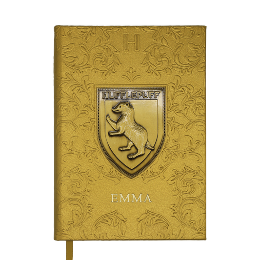 Personalized Hufflepuff Crest Notebook