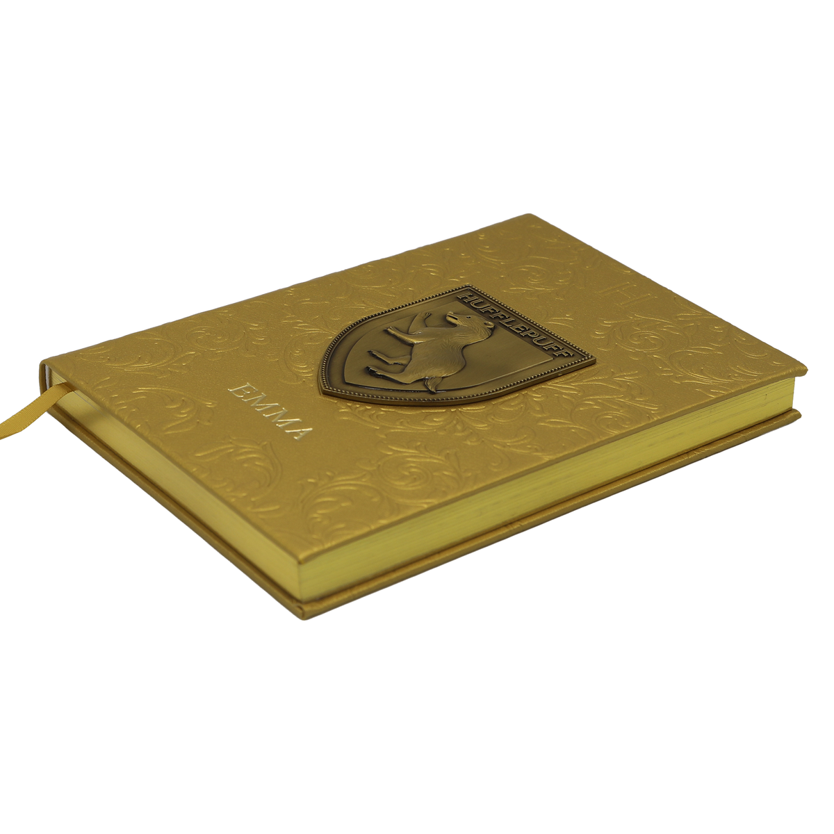 Personalized Hufflepuff Crest Notebook