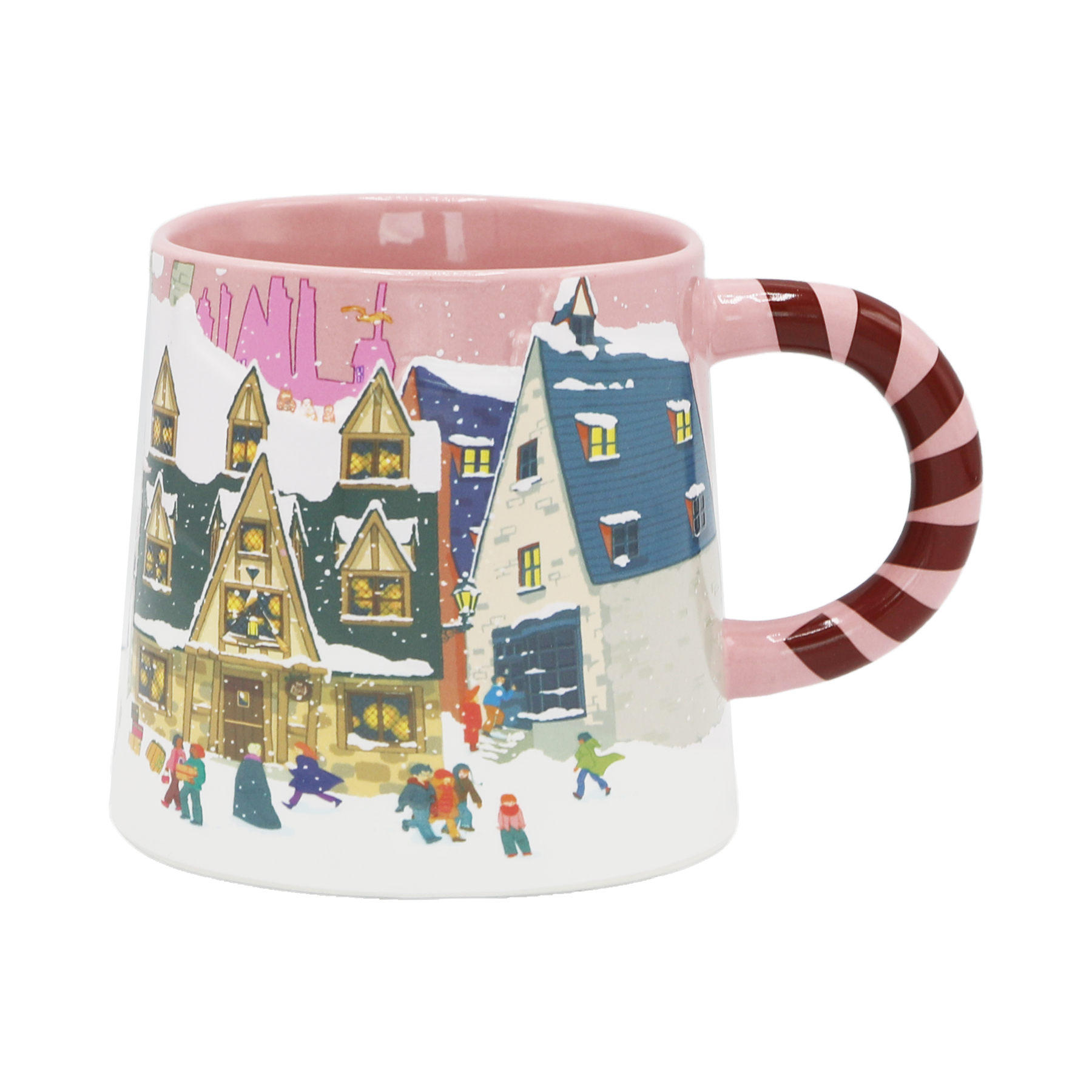 Diagon Alley Christmas Pink Mug