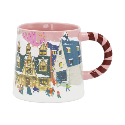 Diagon Alley Christmas Pink Mug