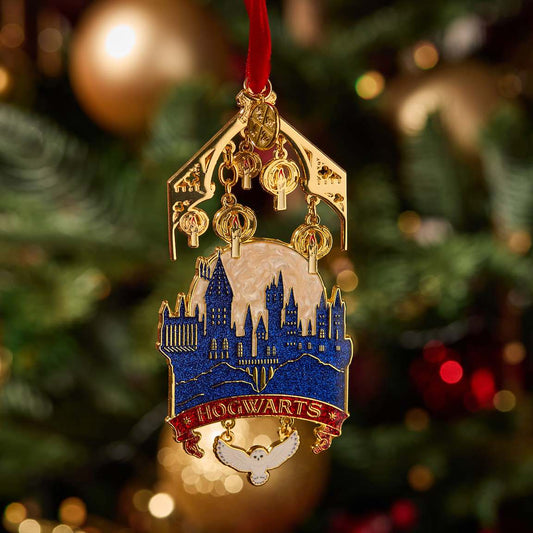 Hogwarts Christmas Metal Decoration