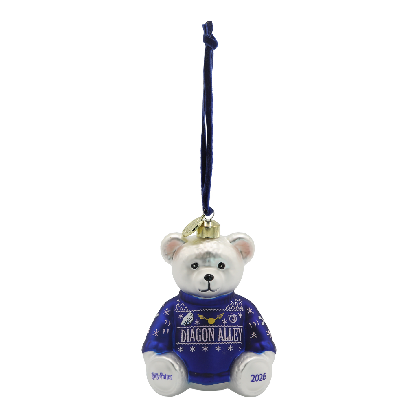 Diagon Alley Christmas Bear Ornament