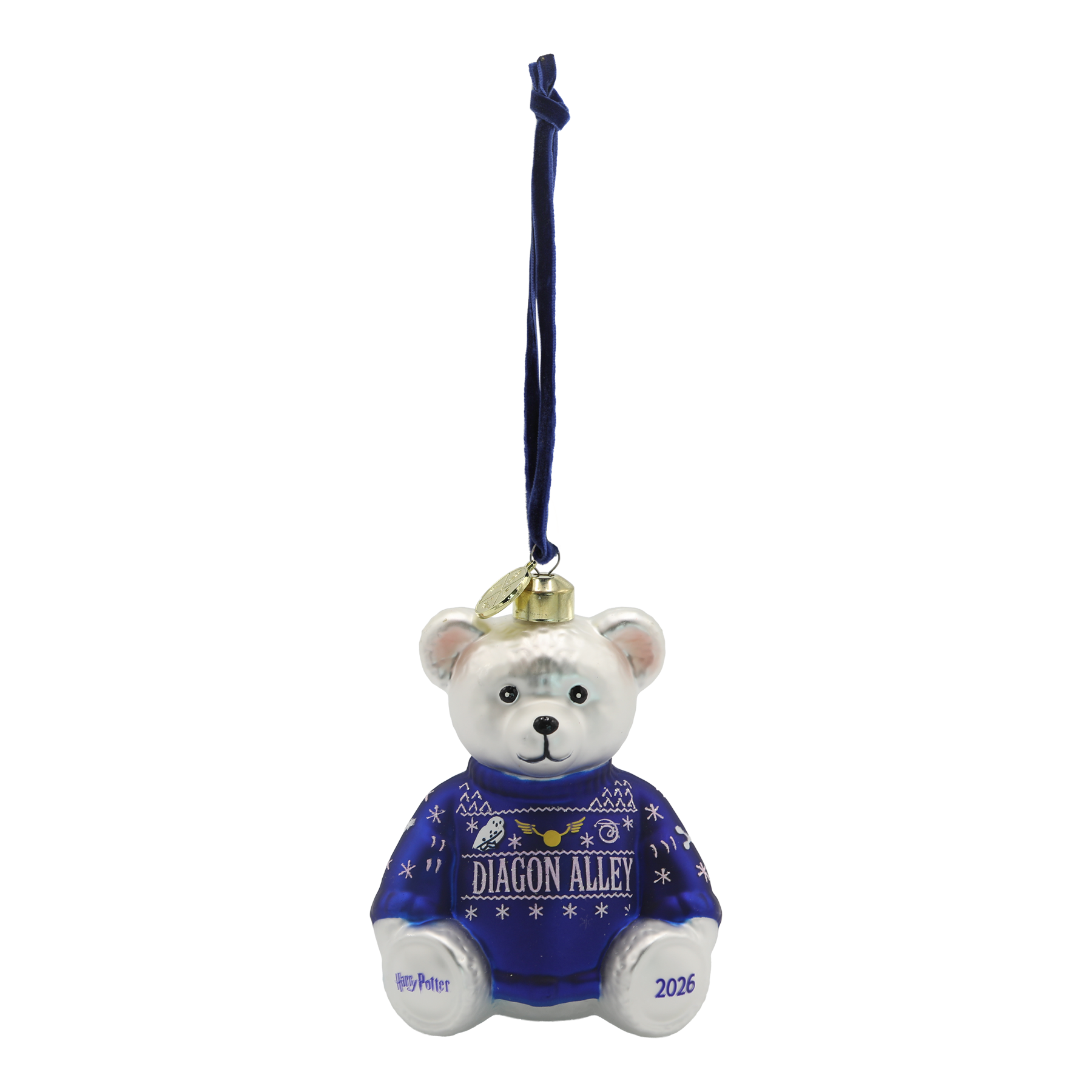 Diagon Alley Christmas Bear Ornament