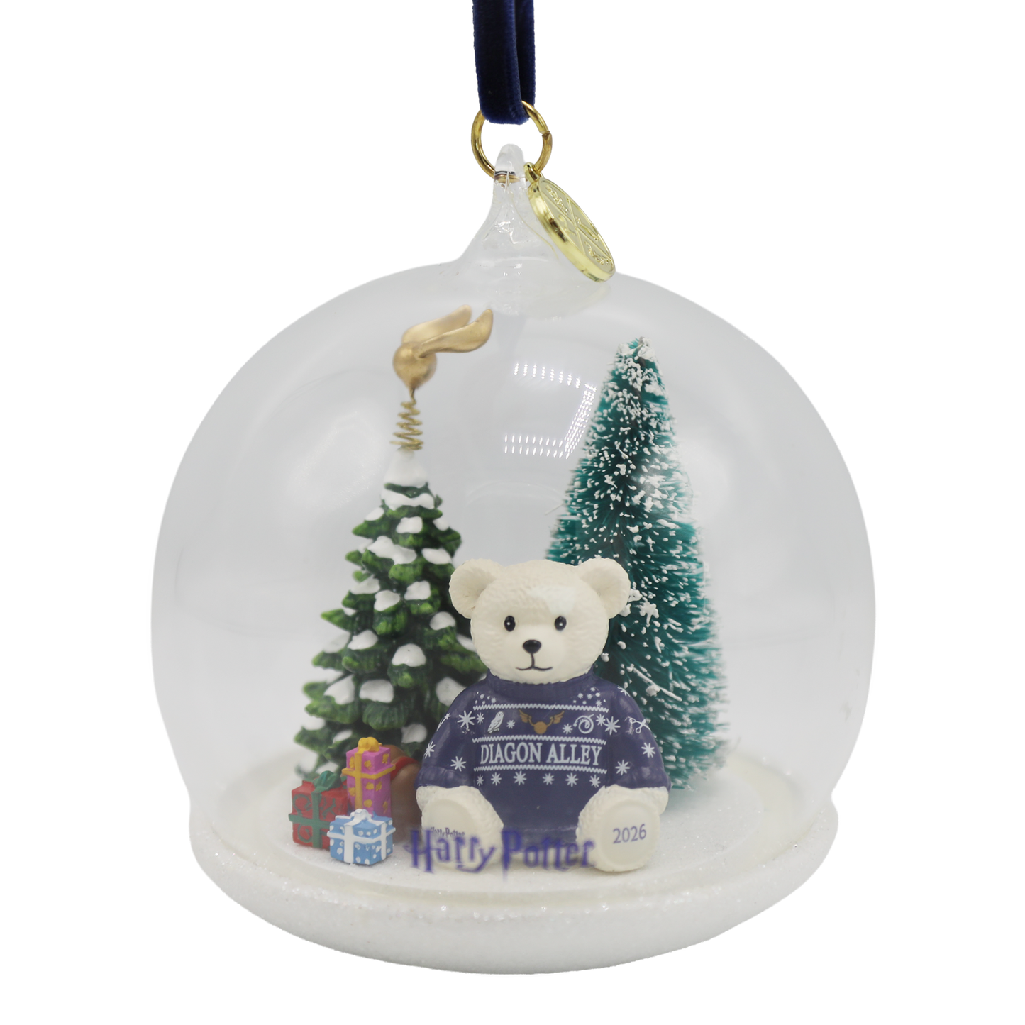 Diagon Alley Christmas Globe Ornament