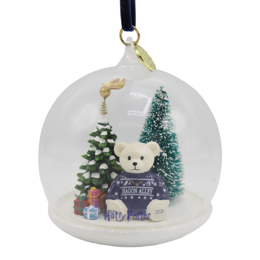Diagon Alley Christmas Globe Ornament