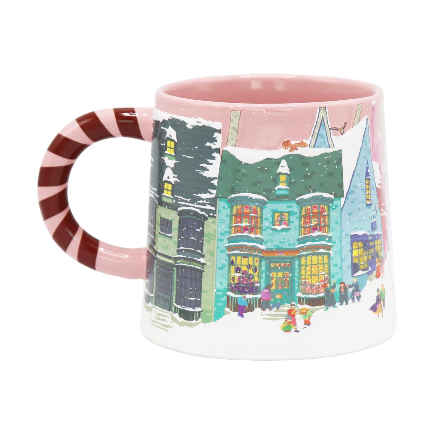 Diagon Alley Christmas Pink Mug
